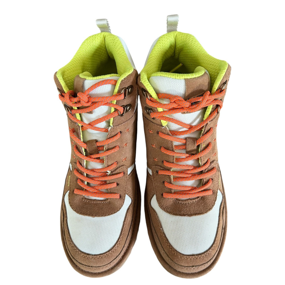 UGG Womens Highland Hi Heritage Sneaker 9 Brown Suede Gorpcore Trail Comfort